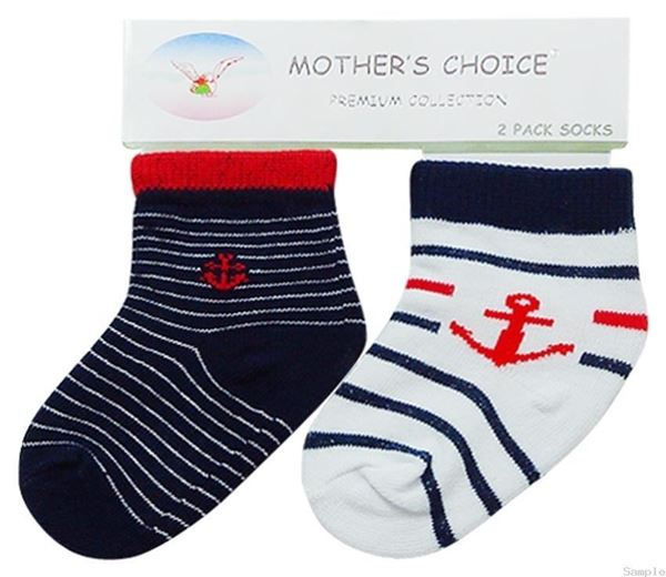 Picture of Boy's 2 Pack Socks Sailor