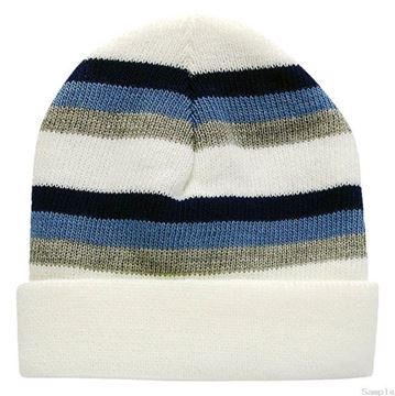 Picture of Infant Boys Winter Hat "White/Stripe"