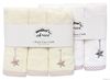 Picture of 3 Pack Embroided Facecloth Set 3 Stars - White