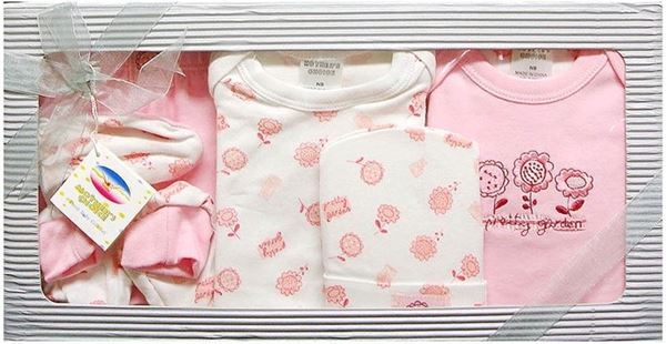 Picture of Infants 6Pc Grower Gift Set "Pretty Garden" - Pink