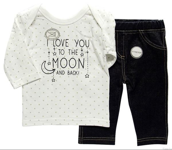 Picture of Infants Stretch Denim & Top "I Love You"