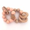 Picture of Teething rattle - peach
