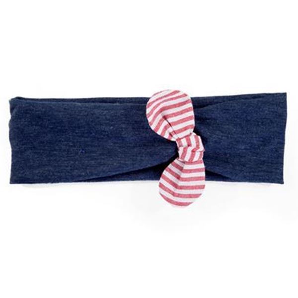 Picture of Headband - Navy with Nautical Bow