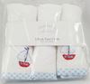 Picture of 3 Pack Embroided Facecloth Set - White With Blue