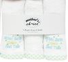 Picture of 3 Pack Embroided Facecloth Set - White With Mint Green